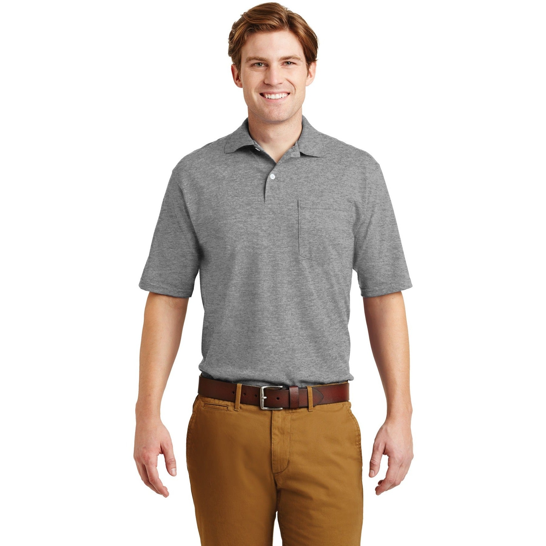 Jerzees-Jerzees® -SpotShield™ 5.4-Ounce Jersey Knit Sport Shirt with Pocket. 436MP-MedTech-6