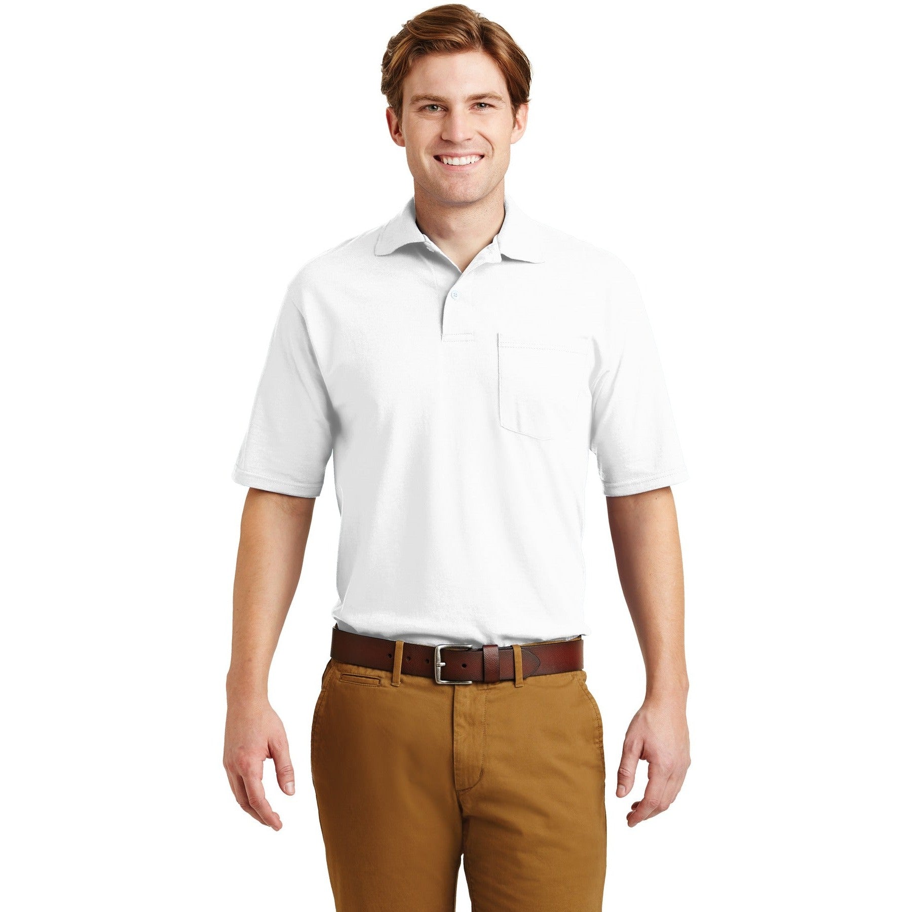 Jerzees-Jerzees® -SpotShield™ 5.4-Ounce Jersey Knit Sport Shirt with Pocket. 436MP-MedTech-9