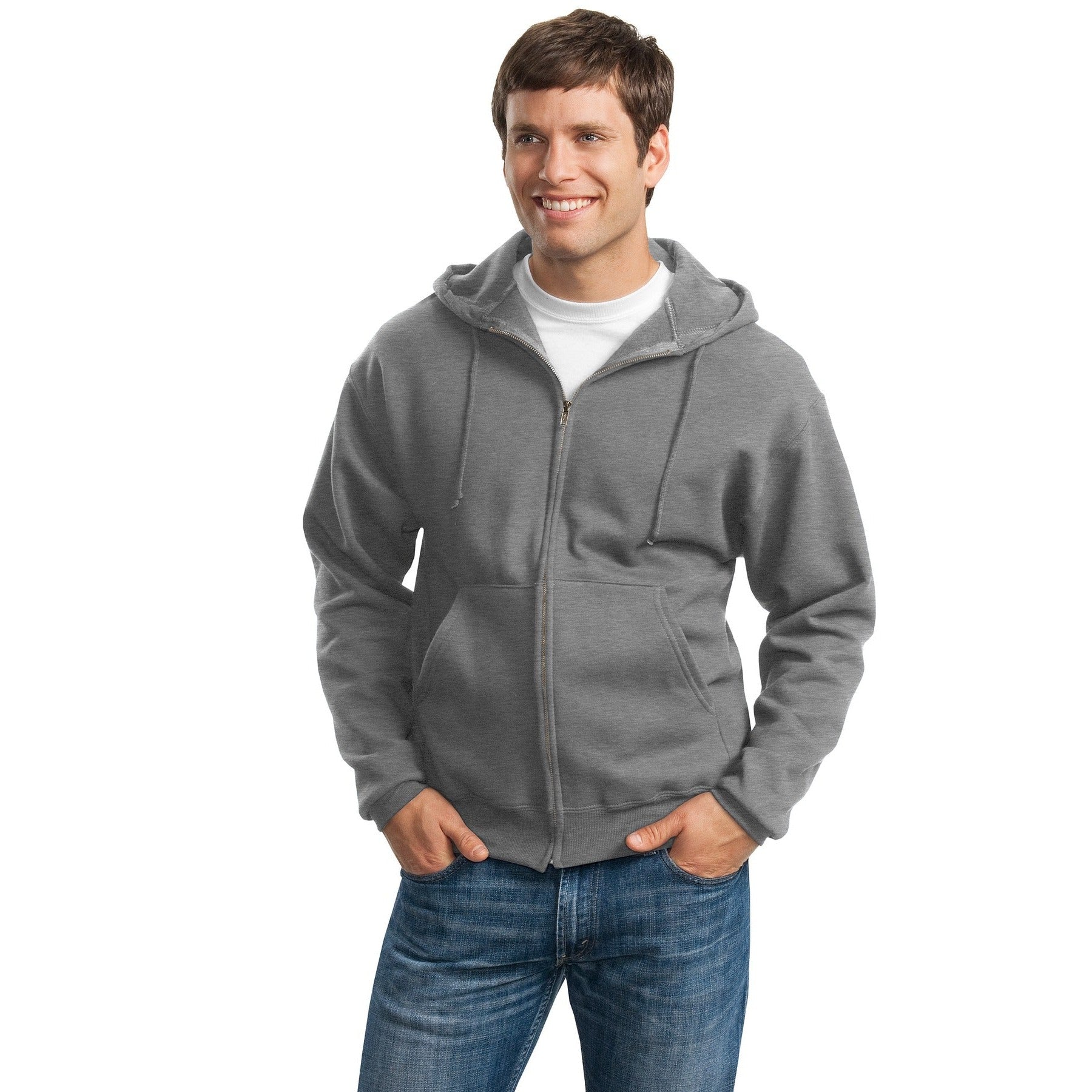 Jerzees-Jerzees® Super Sweats® NuBlend® - Full-Zip Hooded Sweatshirt. 4999M-MedTech-3