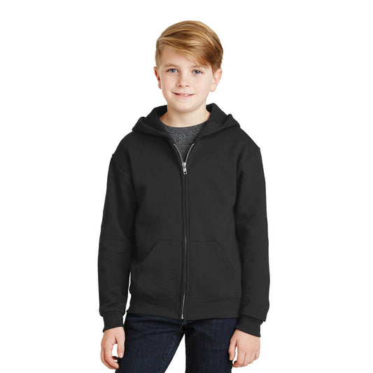Jerzees-Jerzees® - Youth NuBlend® Full-Zip Hooded Sweatshirt. 993B-MedTech-1