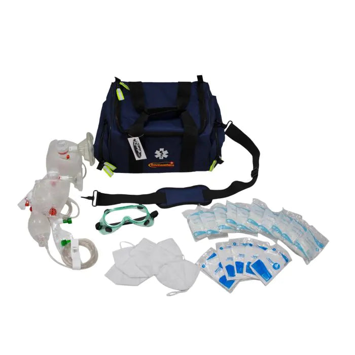 Kemp USA-Kemp USA Maxi Trauma Bag with PPE Supply Pack, Navy-MedTech-1