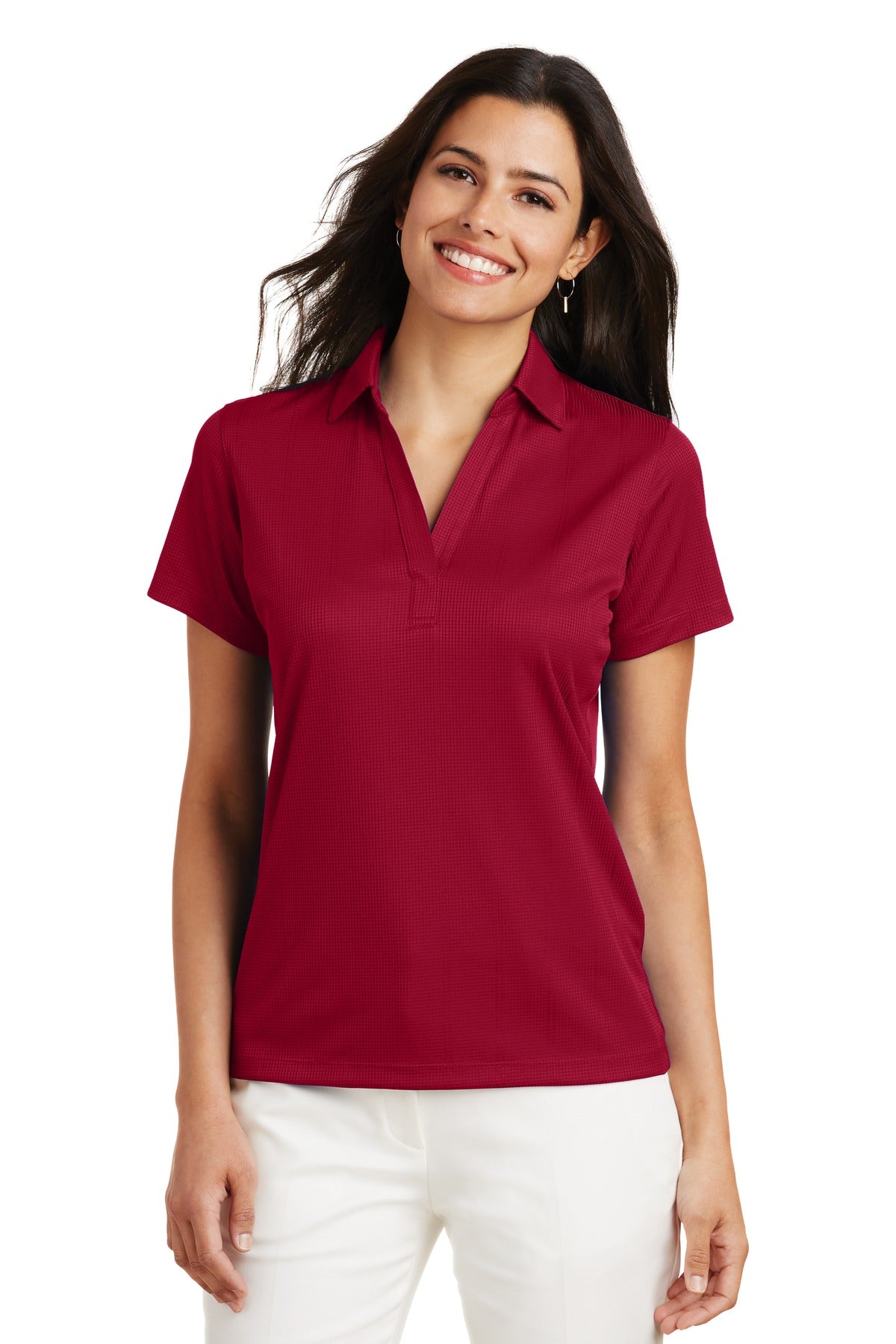 Port Authority- Port Authority® Women's Performance Fine Jacquard Polo. L528-Medtech- 7