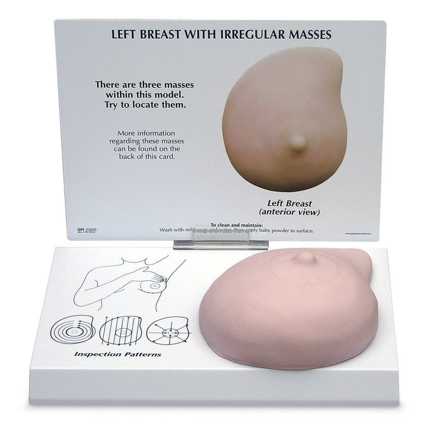 Nasco Healthcare-Left Breast Model - 8-3/4 in. x 6-1/4 in. x 3 in.-MedTech-1