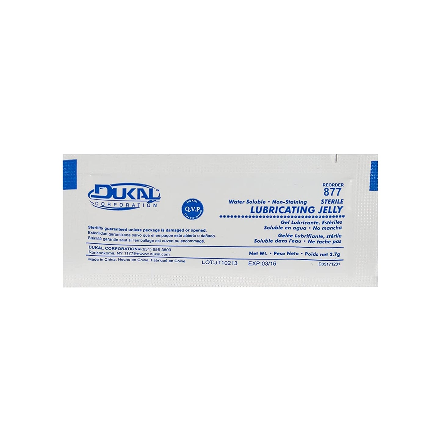 Dukal Corporation-Lubricating Jelly 3gm Foil Packet, by Dukal-MedTech-2