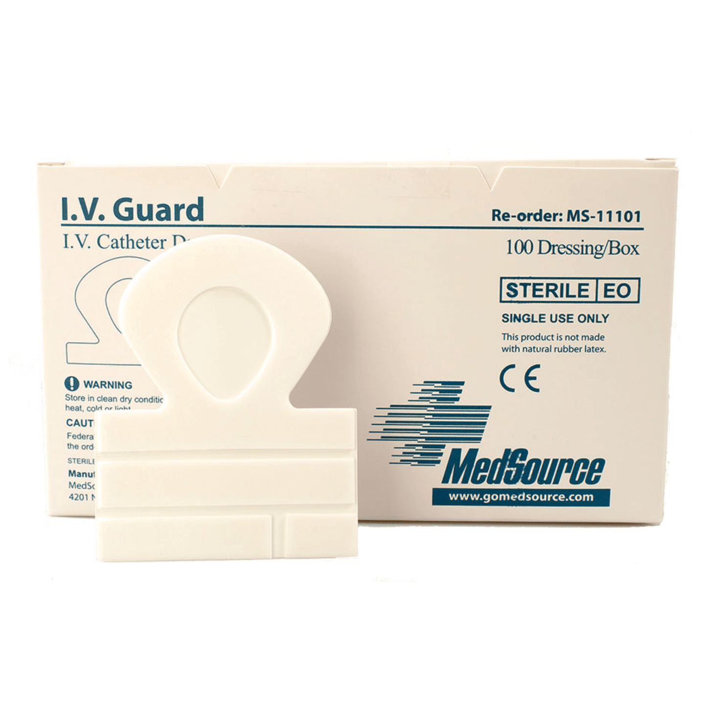 Medsource-MedSource IV Guard Dressing, Breathable Foam BX/100-MedTech-3