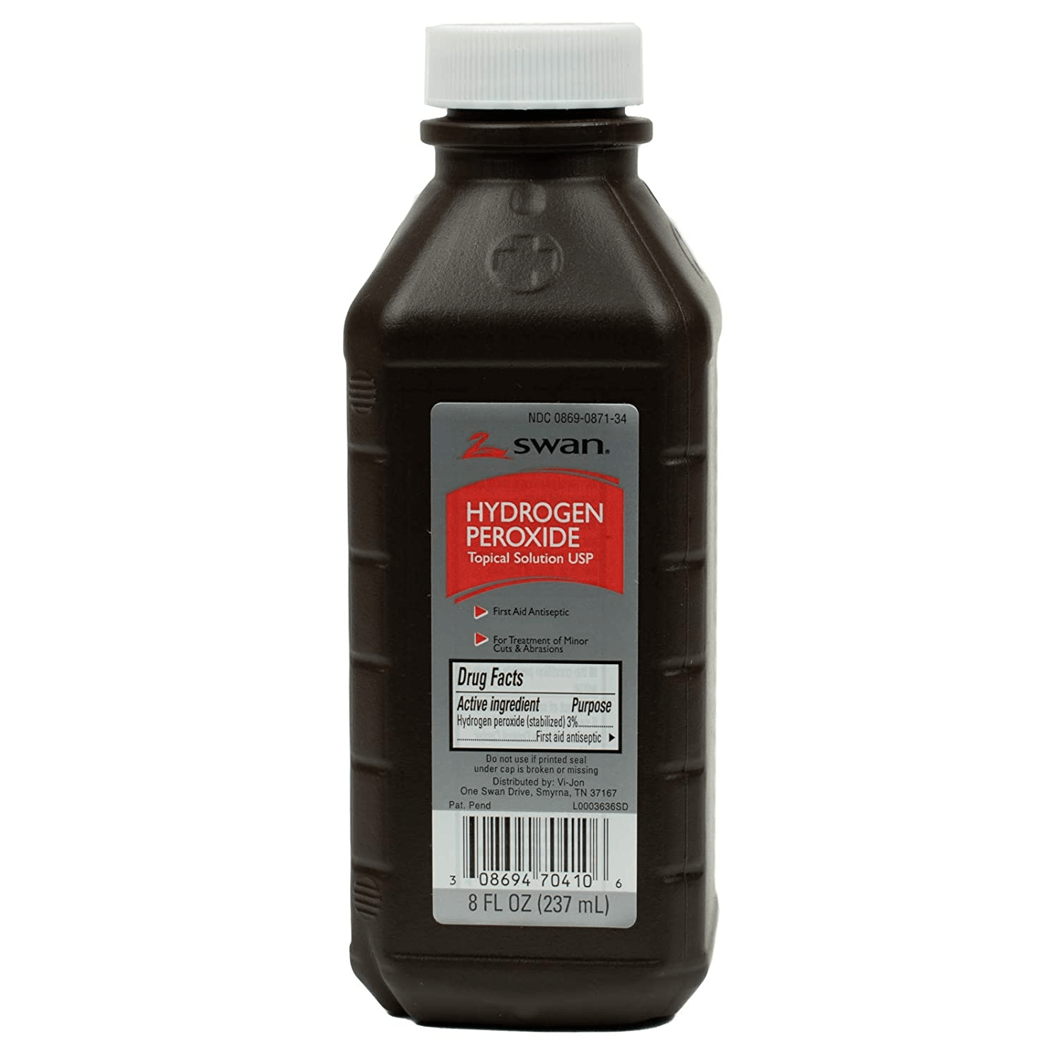 Medique Products-Medique Swan™ Hydrogen Peroxide Solution 3%, 8 oz. Bottle-MedTech-1