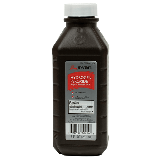 Medique Products-Medique Swan™ Hydrogen Peroxide Solution 3%, 8 oz. Bottle-MedTech-1