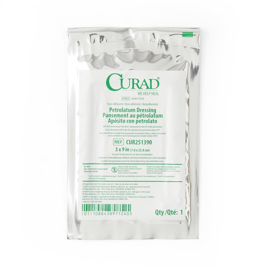Medline-Medline® CURAD® Petrolatum Dressing Gauze, 3" x 9"-MedTech-1