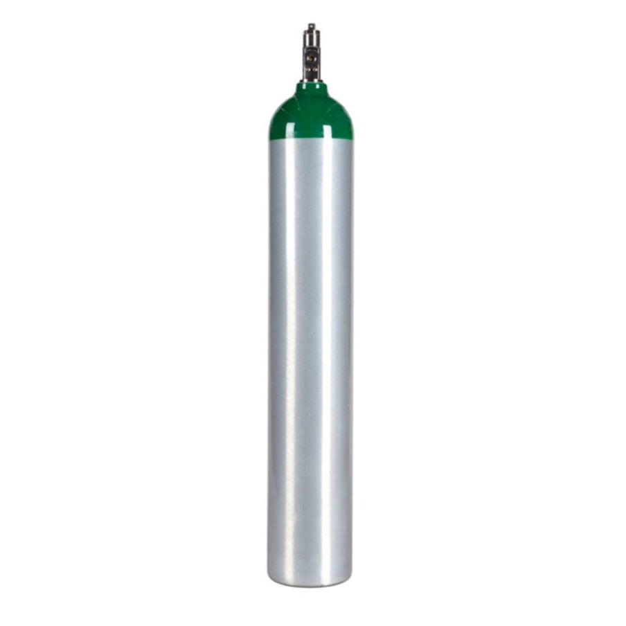 Medline-Medline® E Size Aluminum Oxygen O2 Cylinder Tank with Toggle Valve-MedTech-1