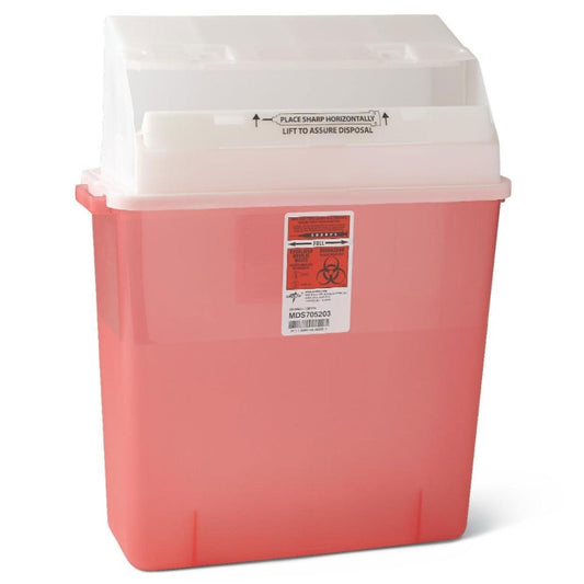 Medline-Medline® Wall-Mount Sharps Container, Multiple Sizes-MedTech-1