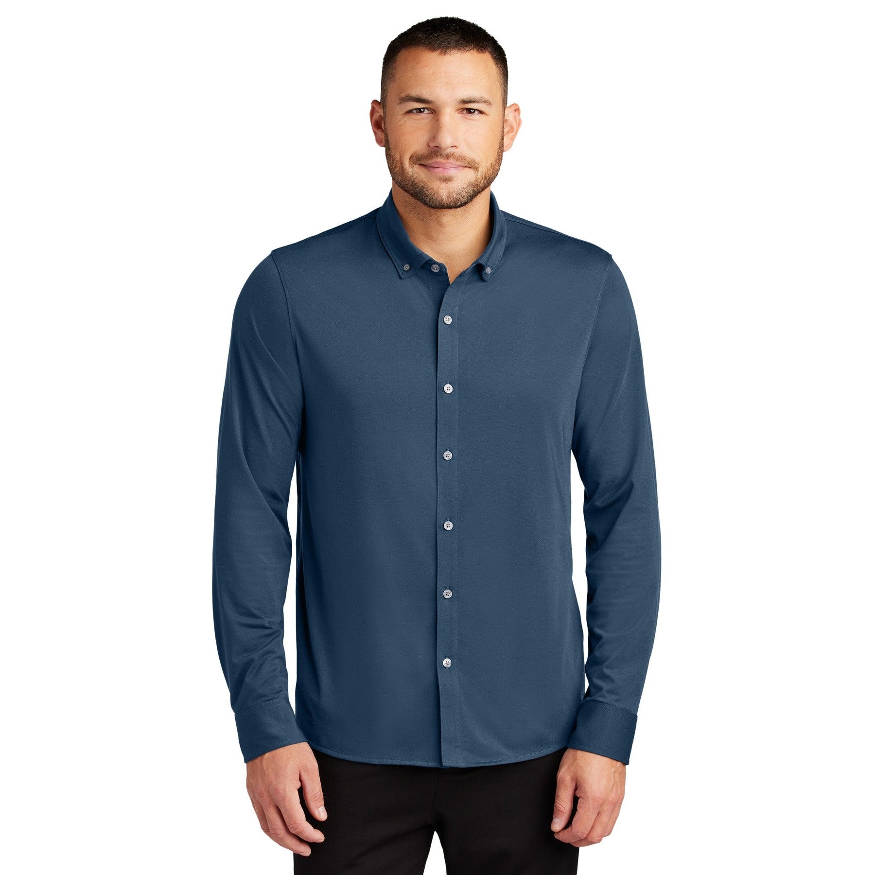 Mercer+Mettle-Mercer+Mettle® Stretch Jersey Long Sleeve Shirt MM1018-MedTech-4