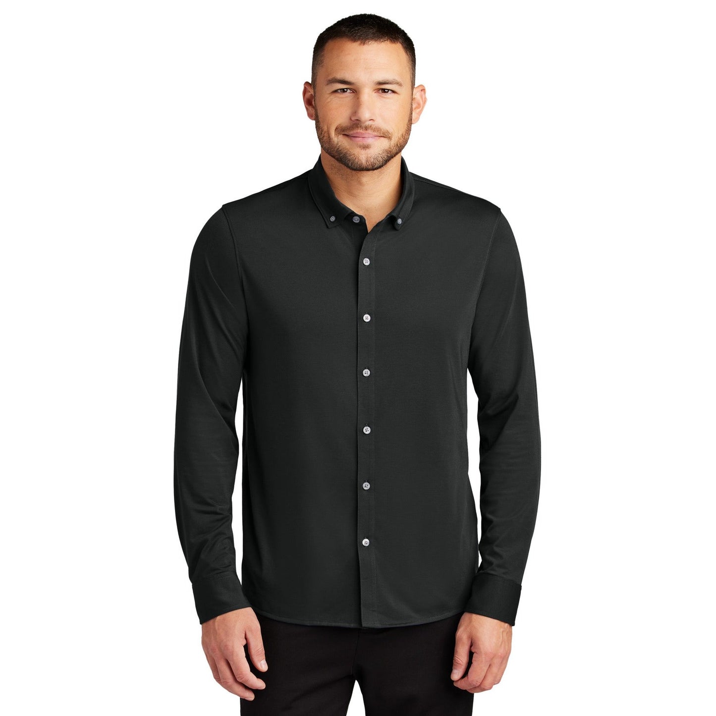 Mercer+Mettle-Mercer+Mettle® Stretch Jersey Long Sleeve Shirt MM1018-MedTech-3