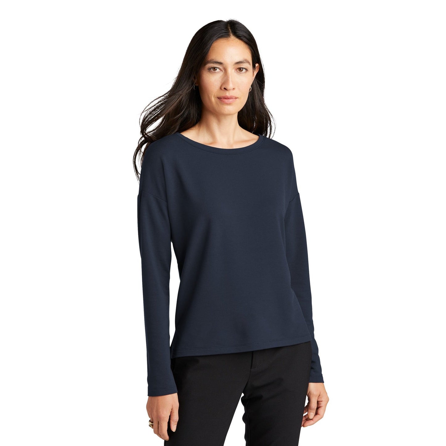 Mercer+Mettle-Mercer+Mettle® Women's Stretch Drop Shoulder Pullover MM3013-MedTech-3