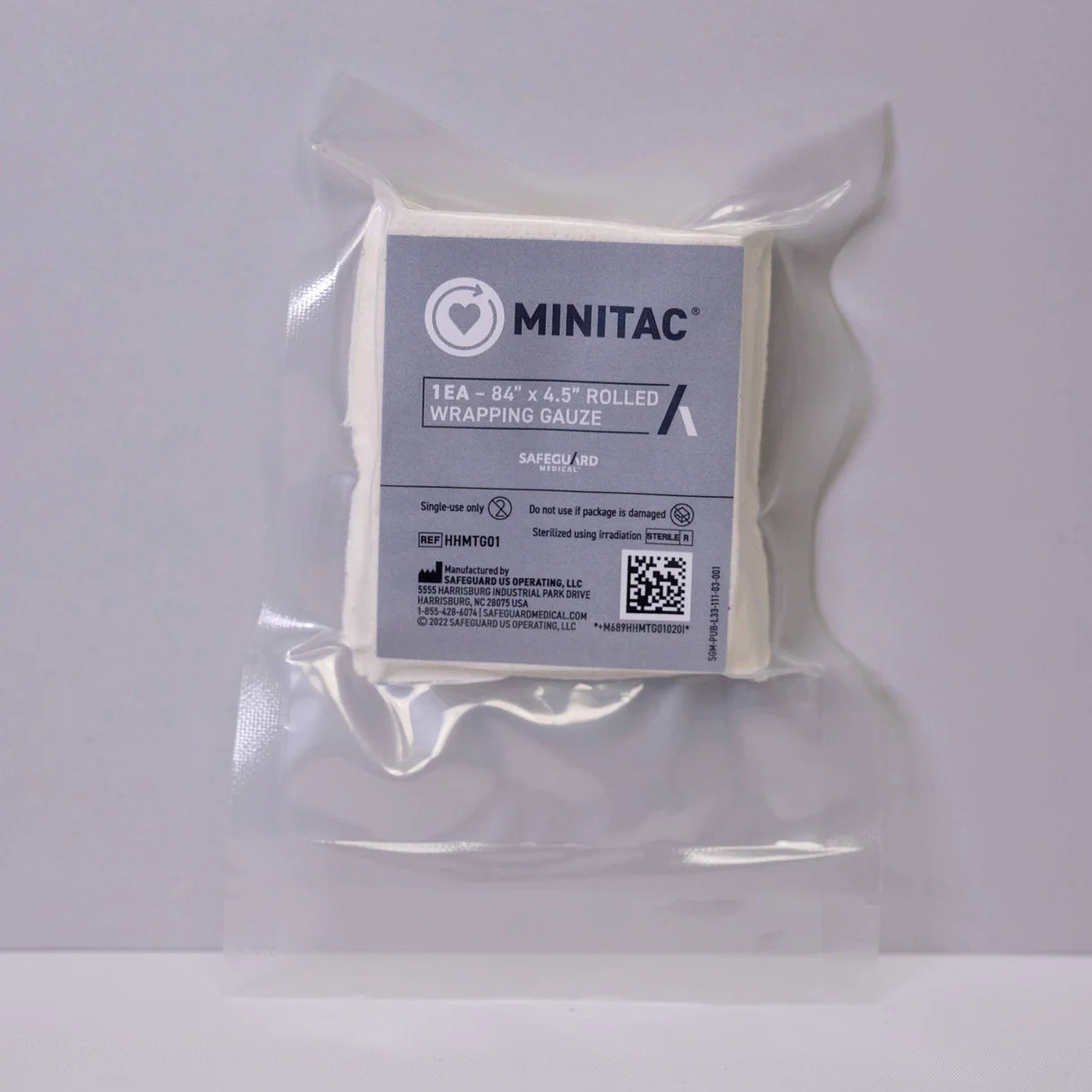 Safeguard Medical- MiniTAC Wrapping Gauze, Rolled - 84" x 4.5"-Medtech- 1