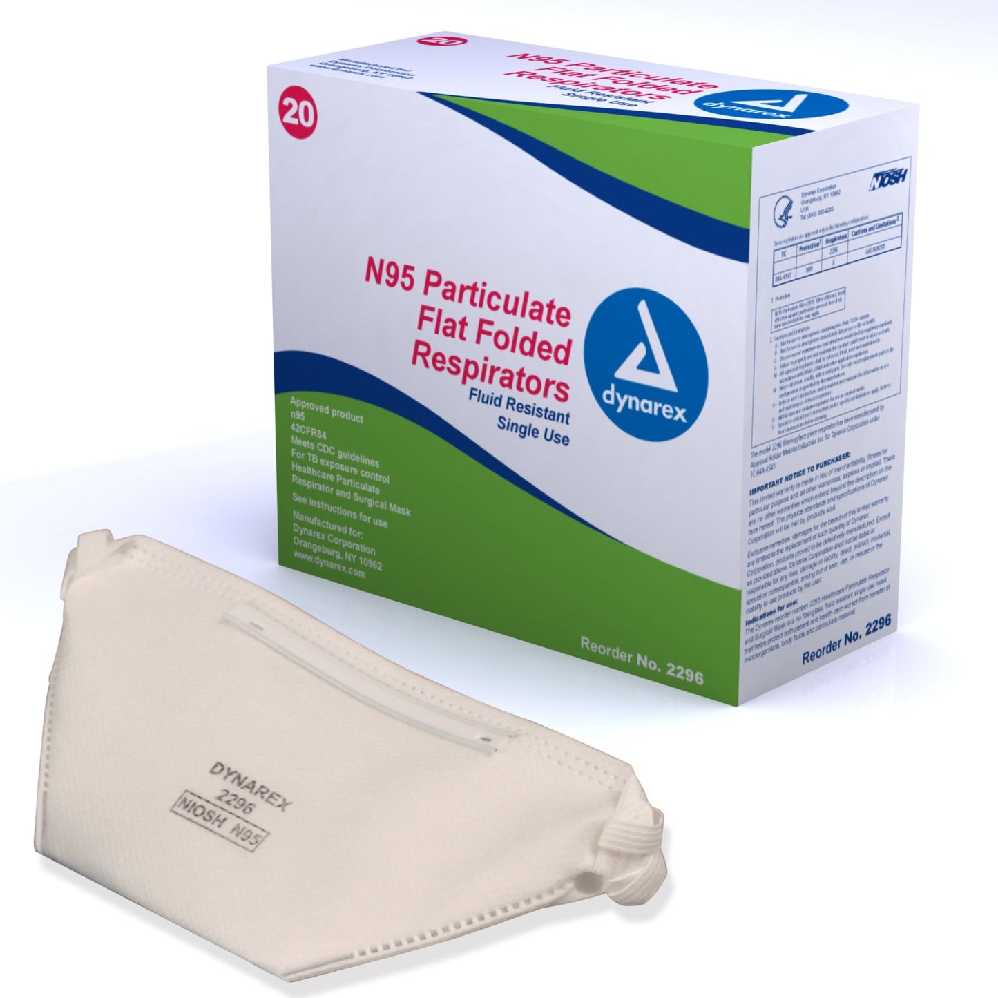 Dynarex-N95 Particulate Respirator Masks-MedTech-1