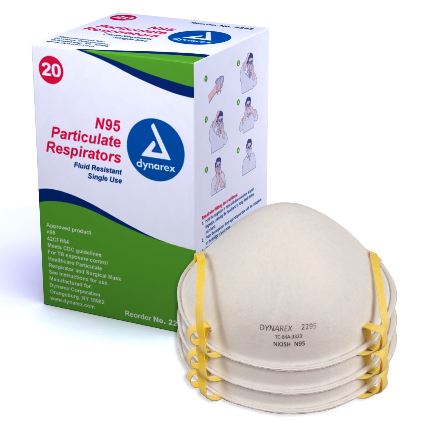 Dynarex-N95 Particulate Respirator Masks-MedTech-2