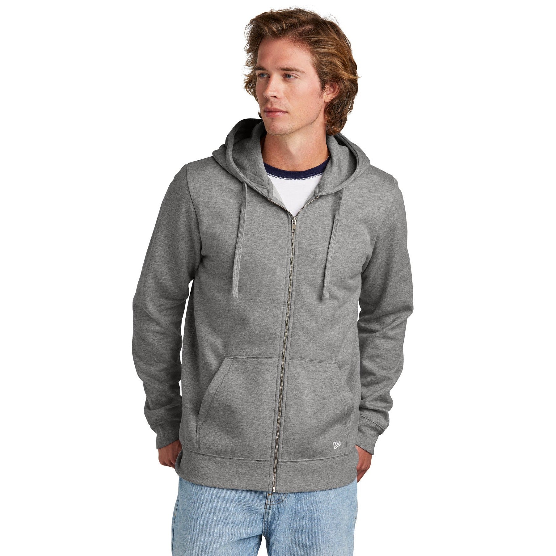New Era-New Era® Comeback Fleece Full-Zip Hoodie NEA551-MedTech-3
