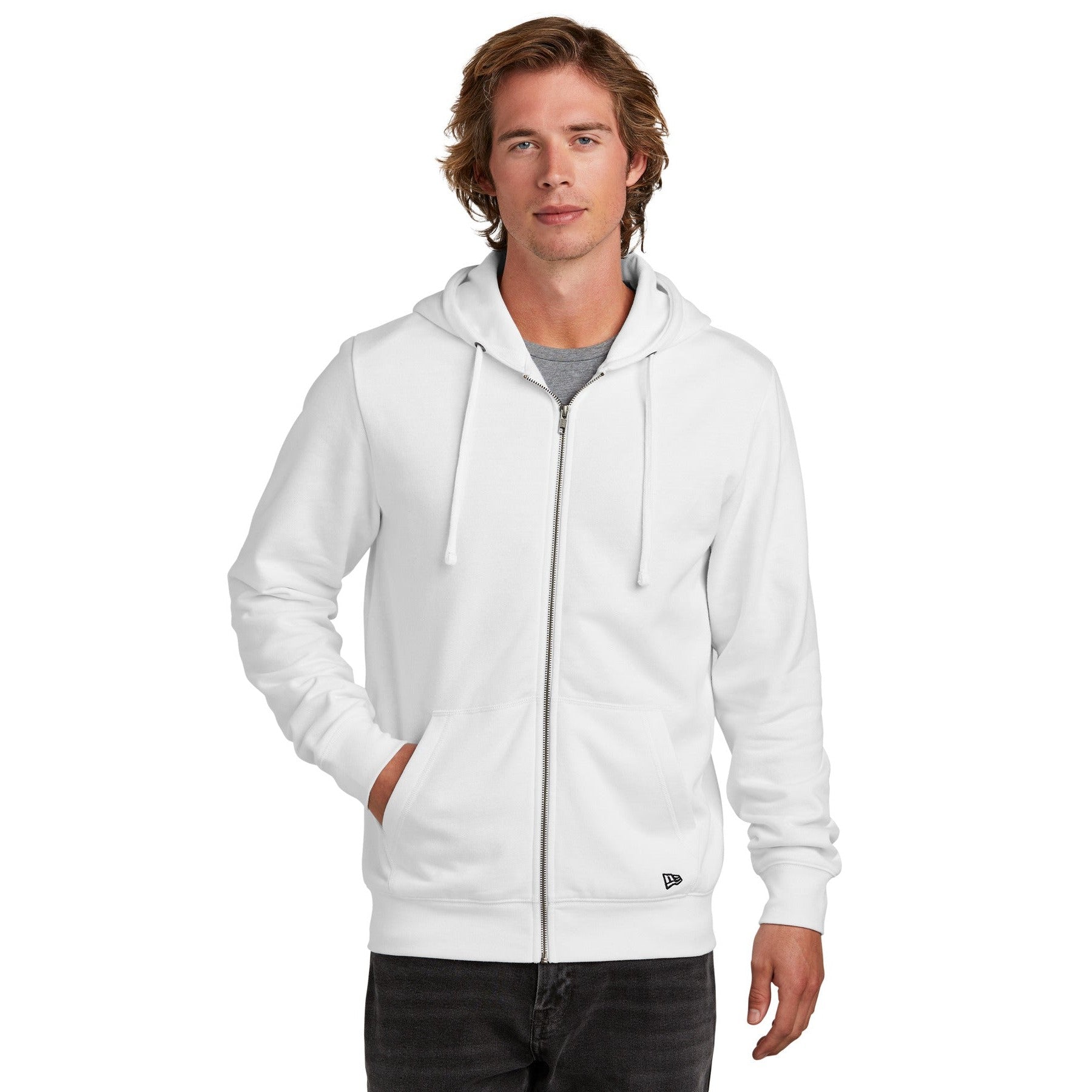 New Era-New Era® Comeback Fleece Full-Zip Hoodie NEA551-MedTech-5