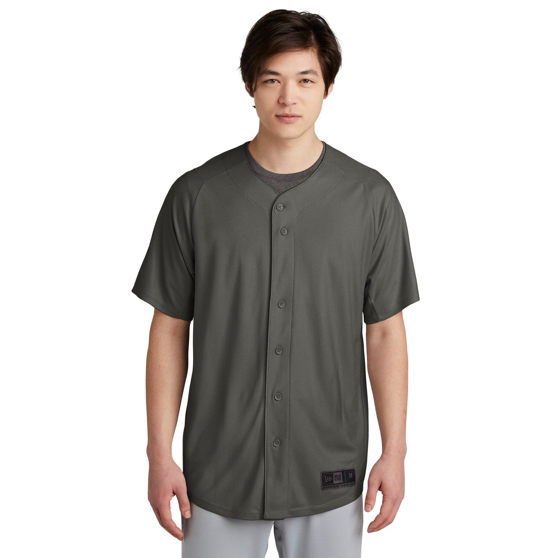 New Era-New Era ® Diamond Era Full-Button Jersey. NEA220-MedTech-3