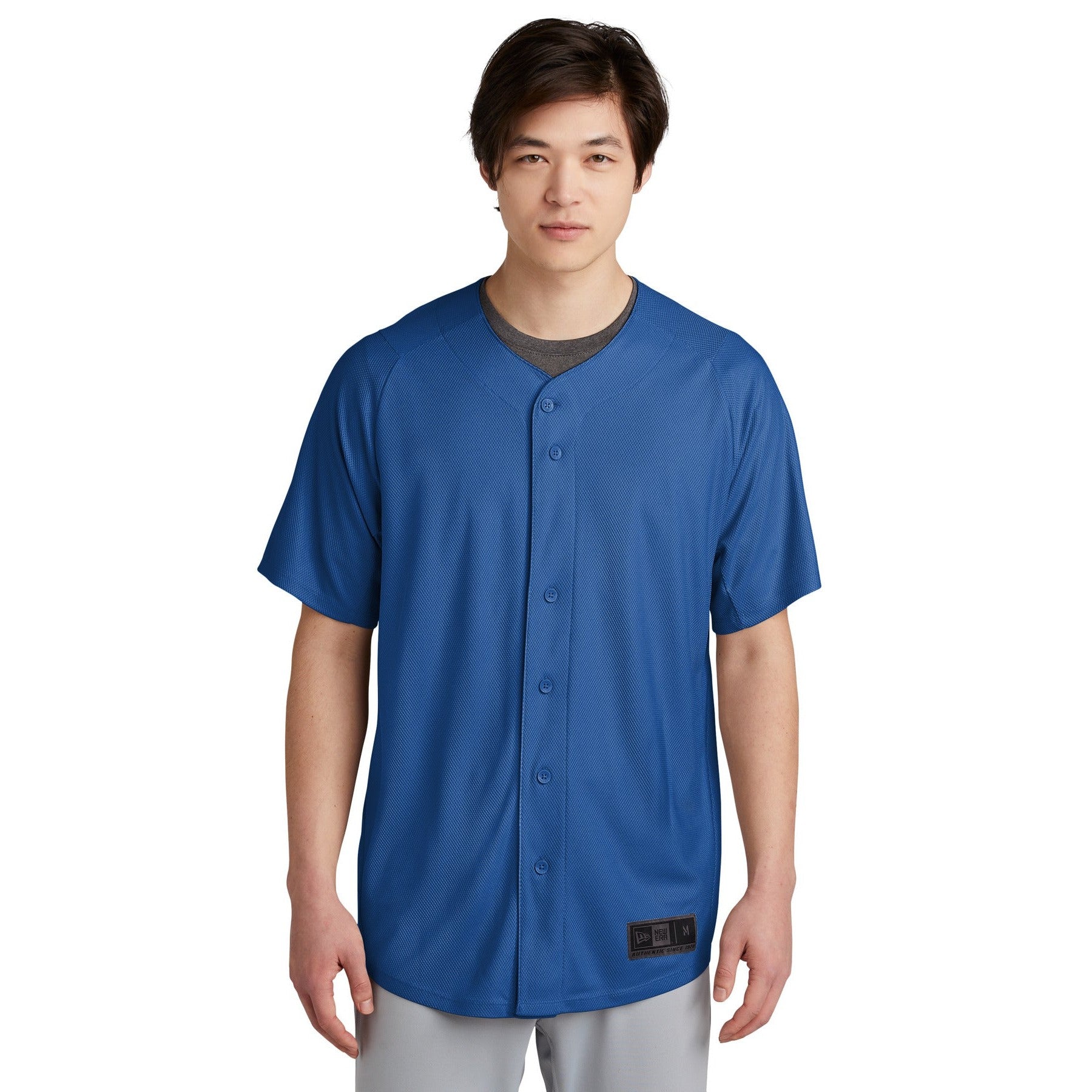 New Era-New Era ® Diamond Era Full-Button Jersey. NEA220-MedTech-5