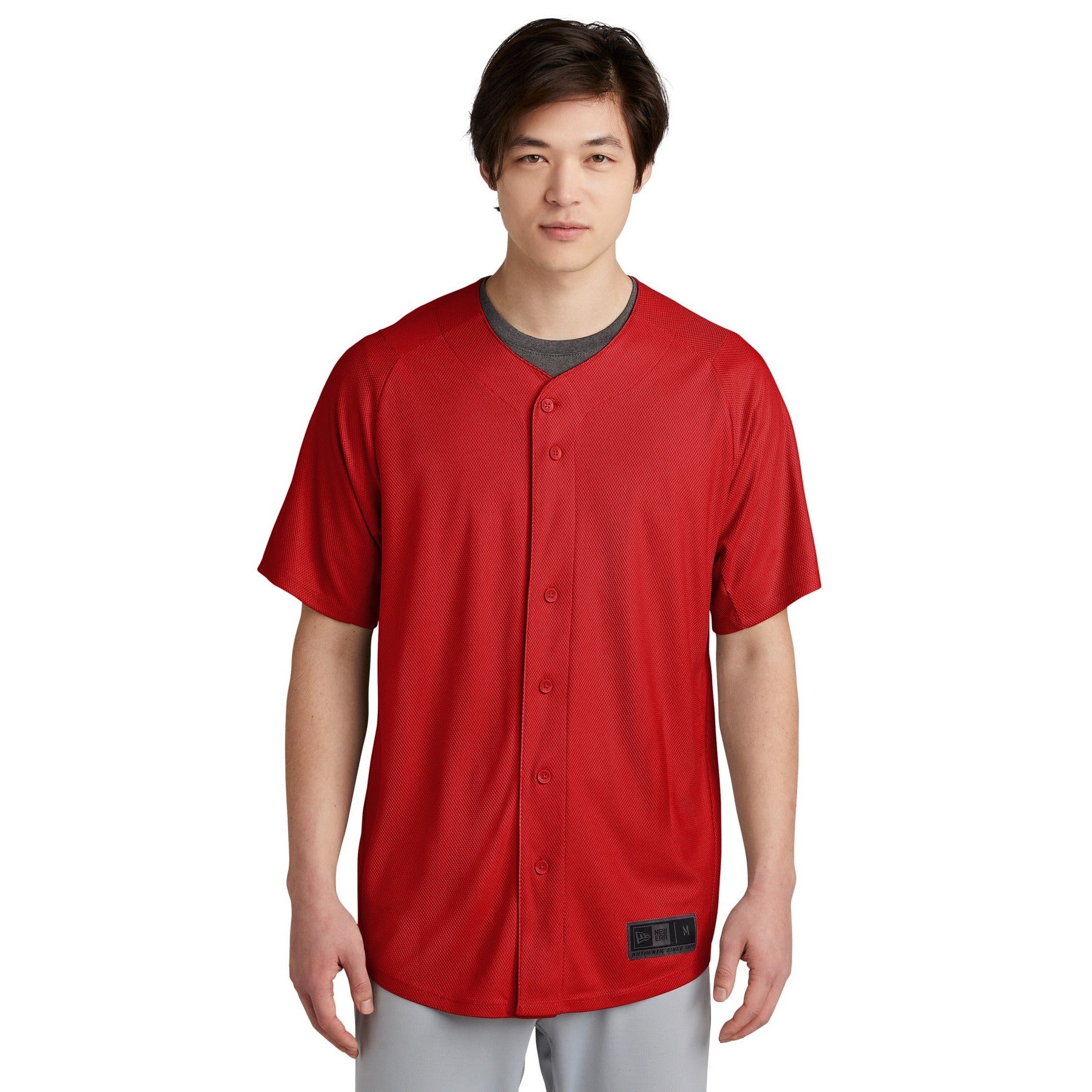 New Era-New Era ® Diamond Era Full-Button Jersey. NEA220-MedTech-6