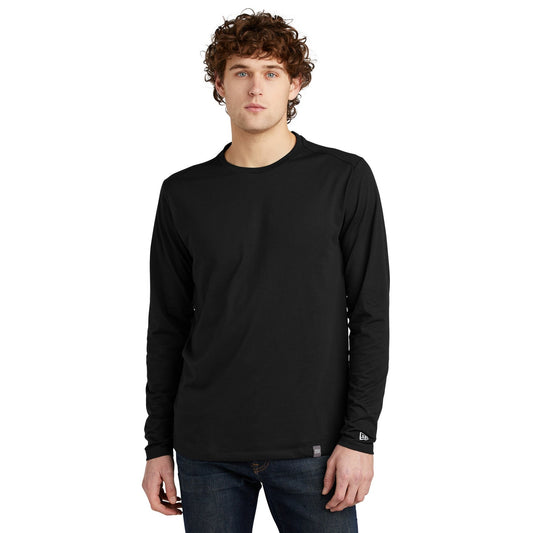 New Era-New Era ® Heritage Blend Long Sleeve Crew Tee. NEA102-MedTech-1