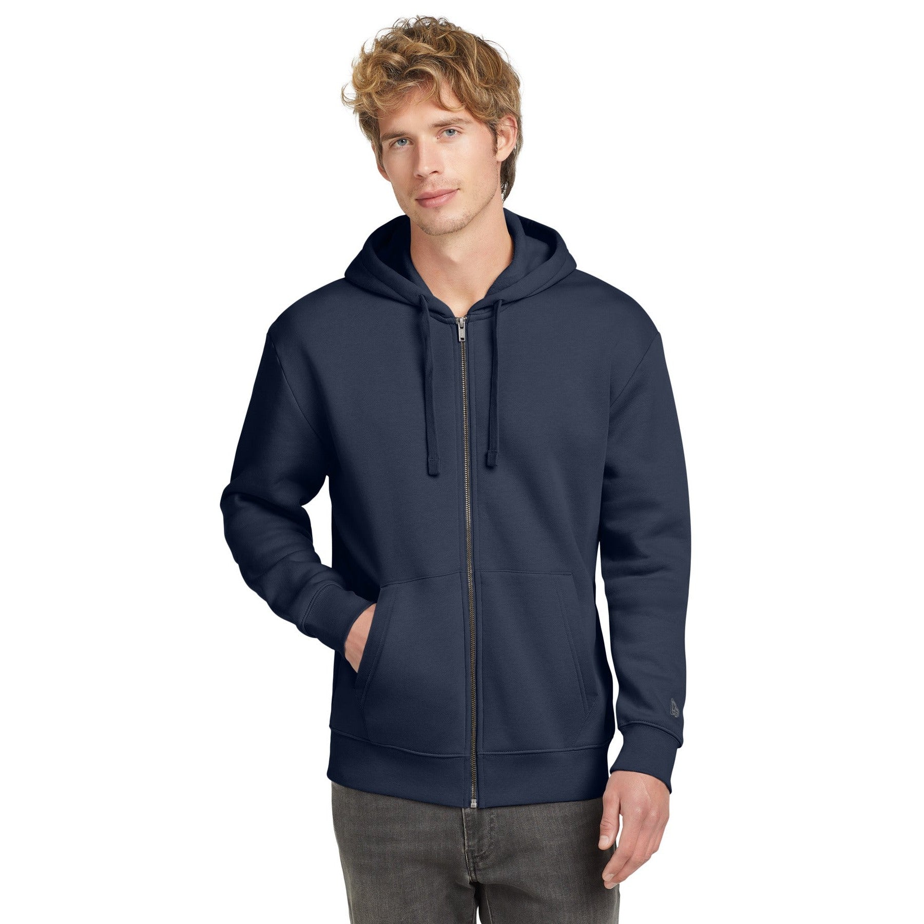 New Era-New Era® Heritage Fleece Full-Zip Hoodie NEA526-MedTech-5