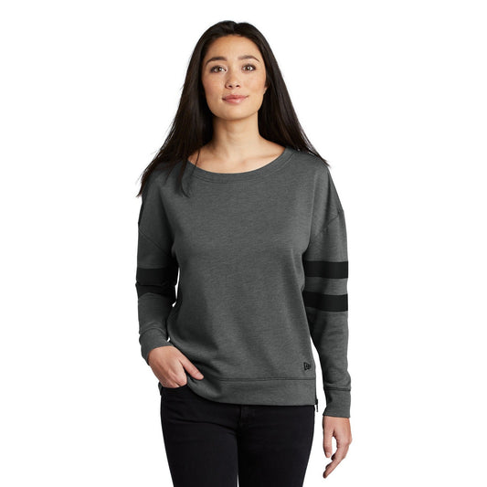 New Era-New Era ® Ladies Tri-Blend Fleece Varsity Crew LNEA513-MedTech-1