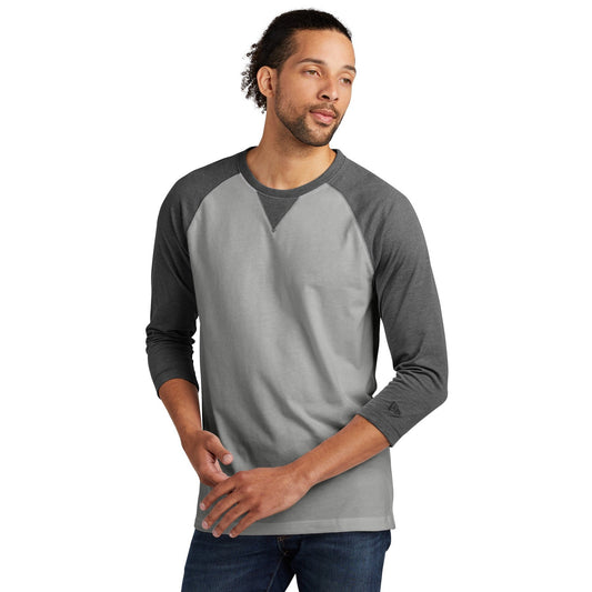 New Era-New Era ® Sueded Cotton Blend 3/4-Sleeve Baseball Raglan Tee. NEA121-MedTech-1