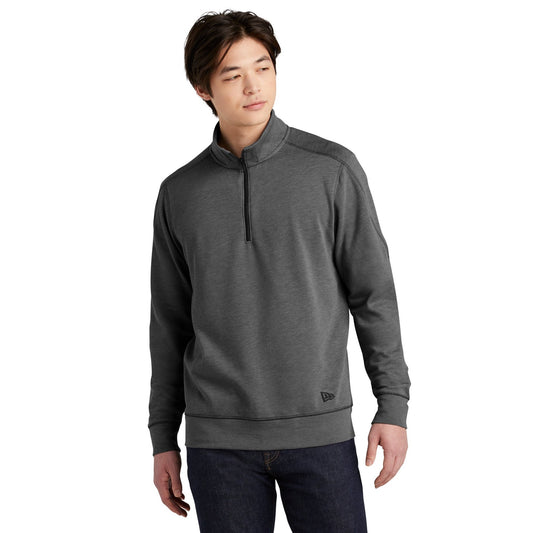 New Era-New Era ® Tri-Blend Fleece 1/4-Zip Pullover. NEA512-MedTech-1