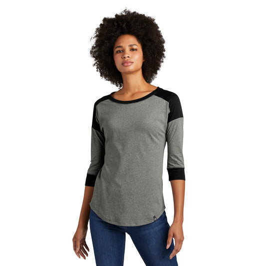 New Era-New Era ® Women's Heritage Blend 3/4-Sleeve Baseball Raglan Tee. LNEA104-MedTech-1