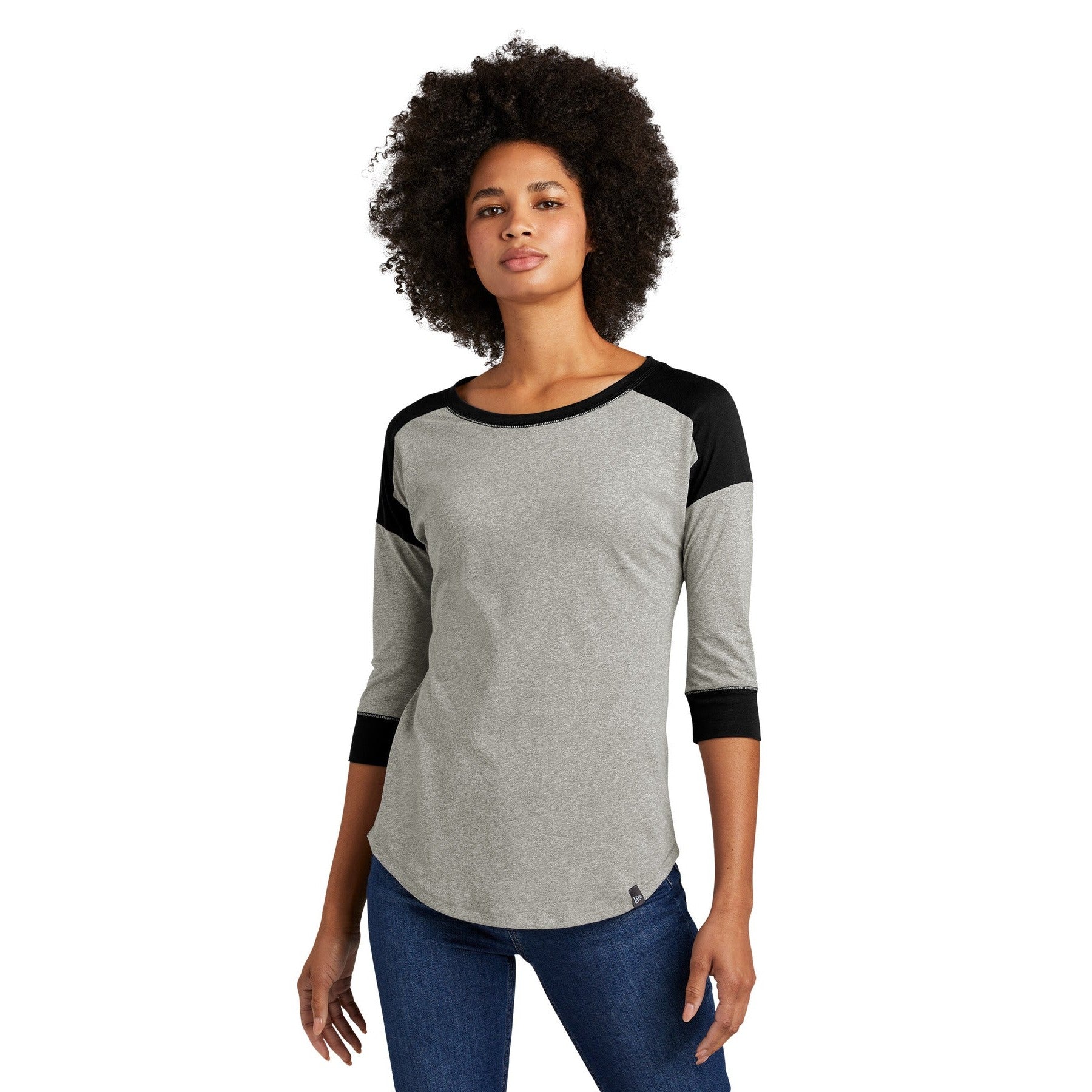 New Era-New Era ® Women's Heritage Blend 3/4-Sleeve Baseball Raglan Tee. LNEA104-MedTech-2