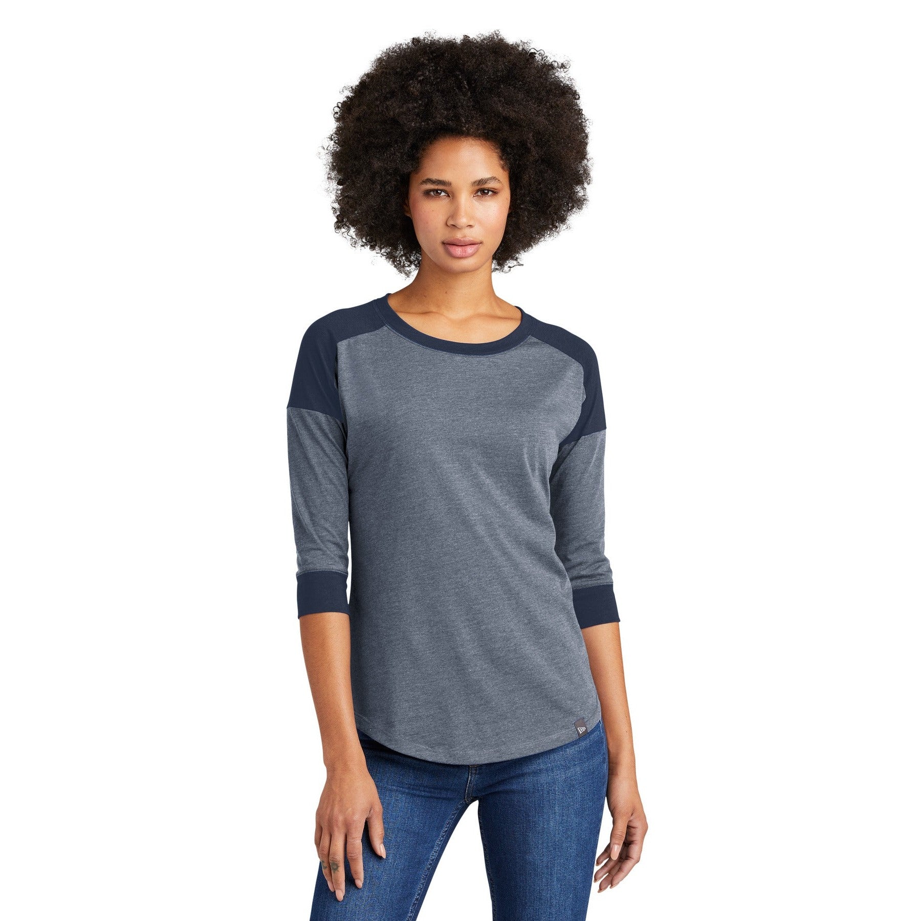 New Era-New Era ® Women's Heritage Blend 3/4-Sleeve Baseball Raglan Tee. LNEA104-MedTech-6
