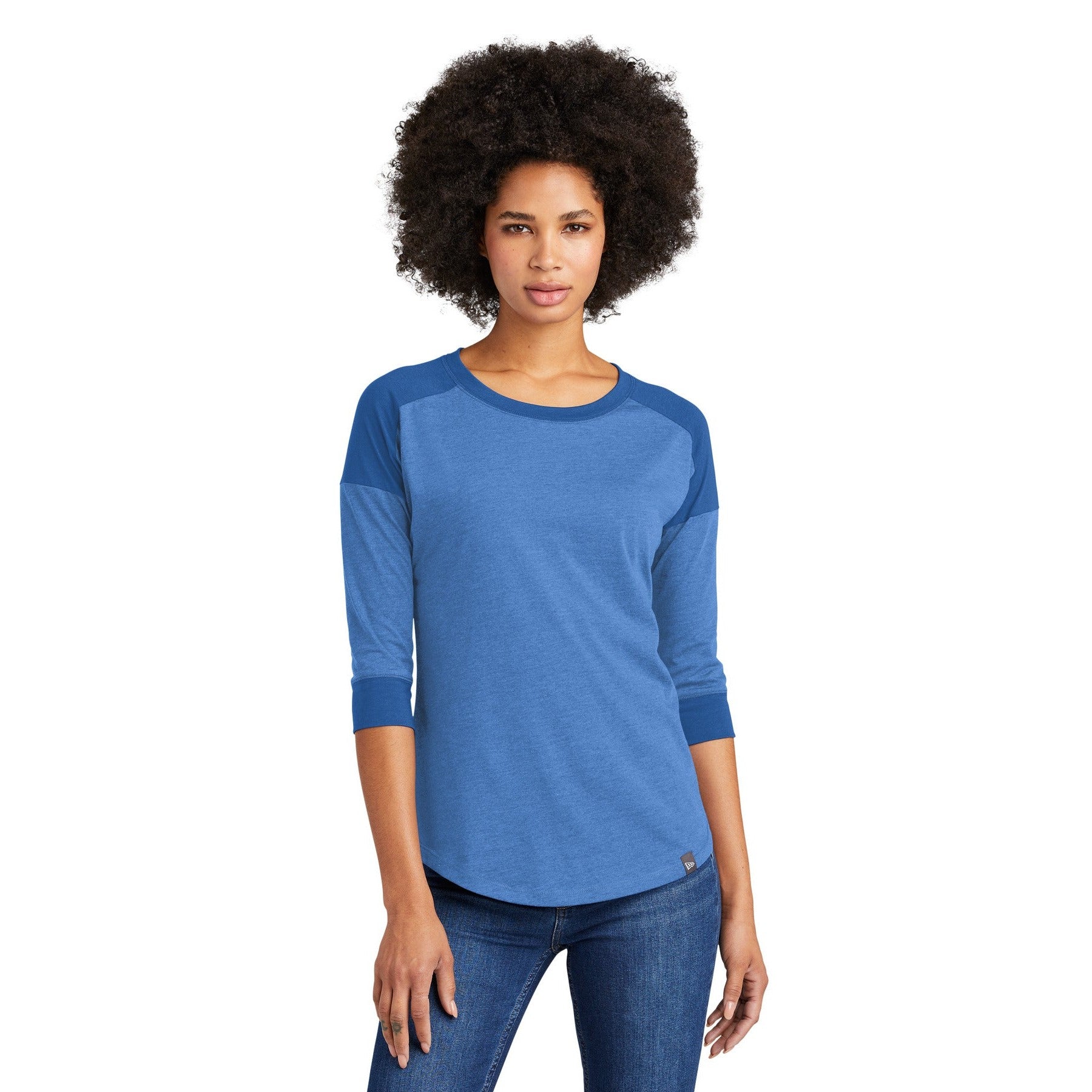 New Era-New Era ® Women's Heritage Blend 3/4-Sleeve Baseball Raglan Tee. LNEA104-MedTech-5