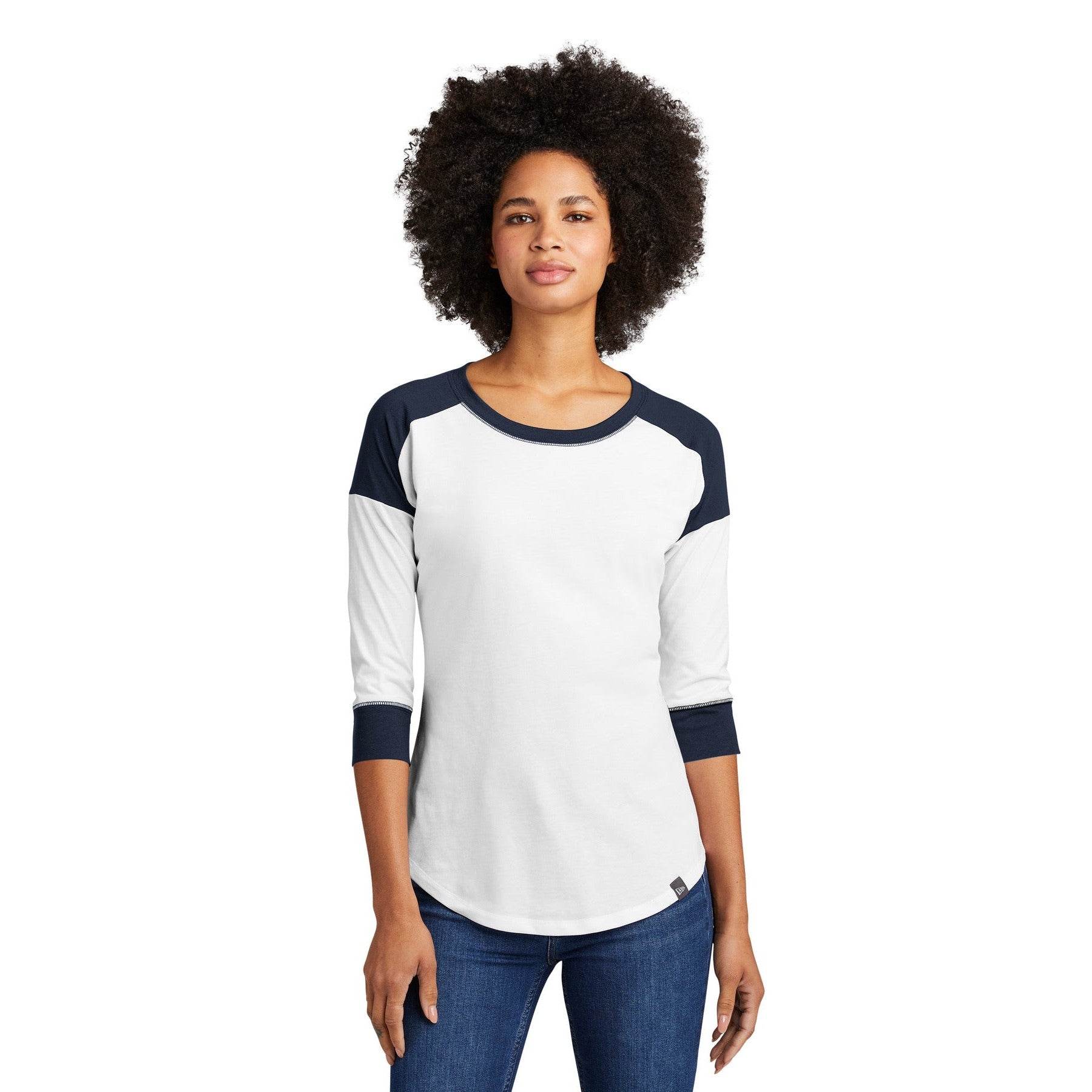 New Era-New Era ® Women's Heritage Blend 3/4-Sleeve Baseball Raglan Tee. LNEA104-MedTech-7