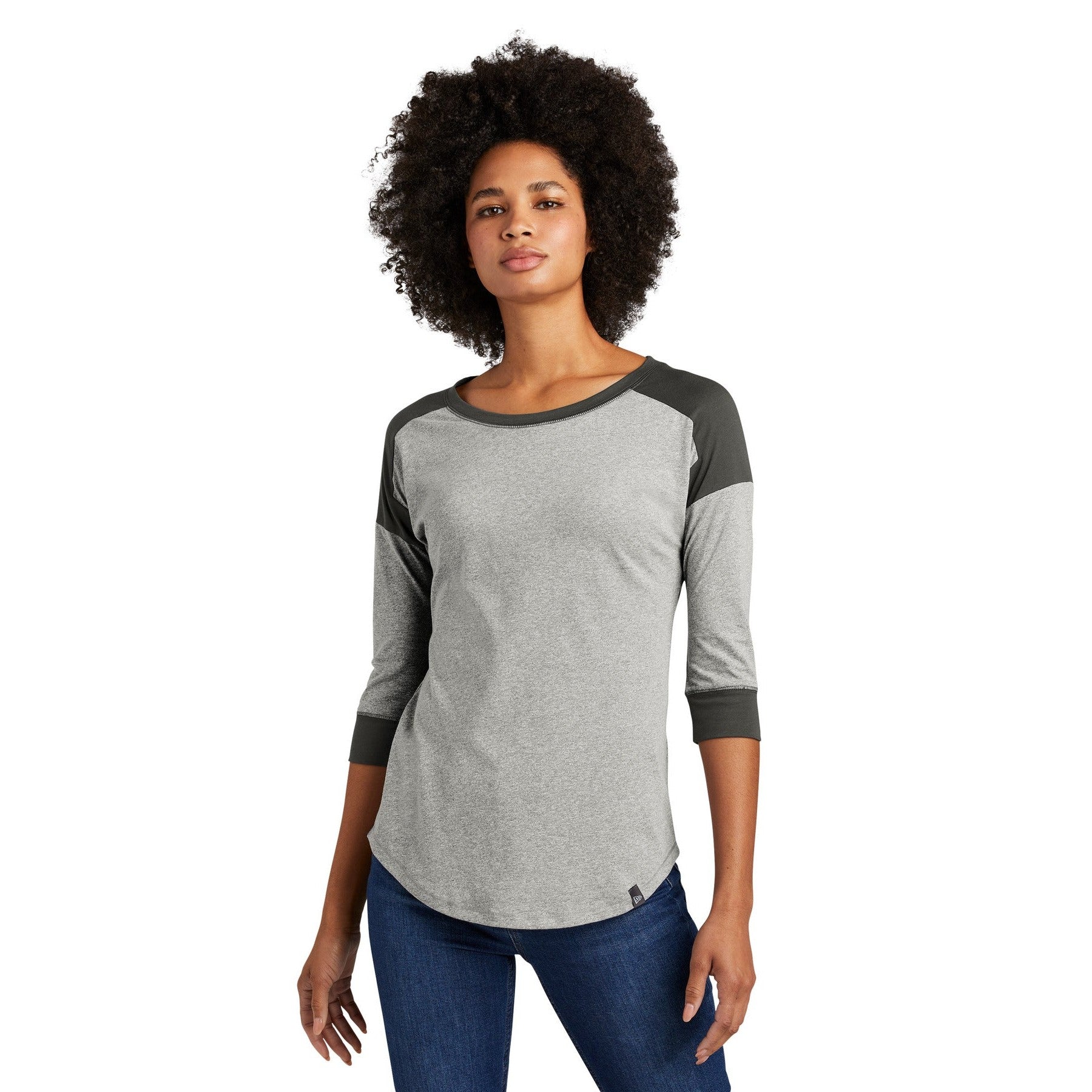 New Era-New Era ® Women's Heritage Blend 3/4-Sleeve Baseball Raglan Tee. LNEA104-MedTech-4