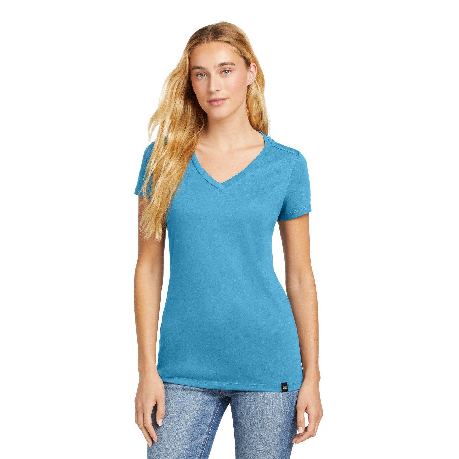New Era-New Era ® Women's Heritage Blend V-Neck Tee. LNEA101-MedTech-10