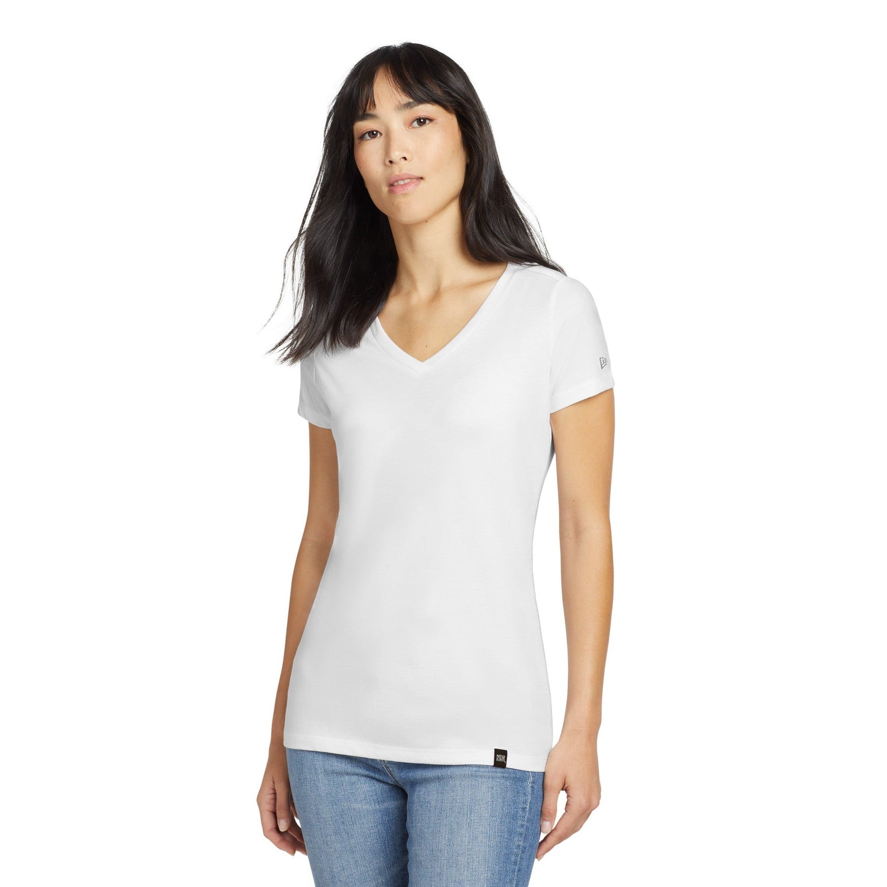 New Era-New Era ® Women's Heritage Blend V-Neck Tee. LNEA101-MedTech-12