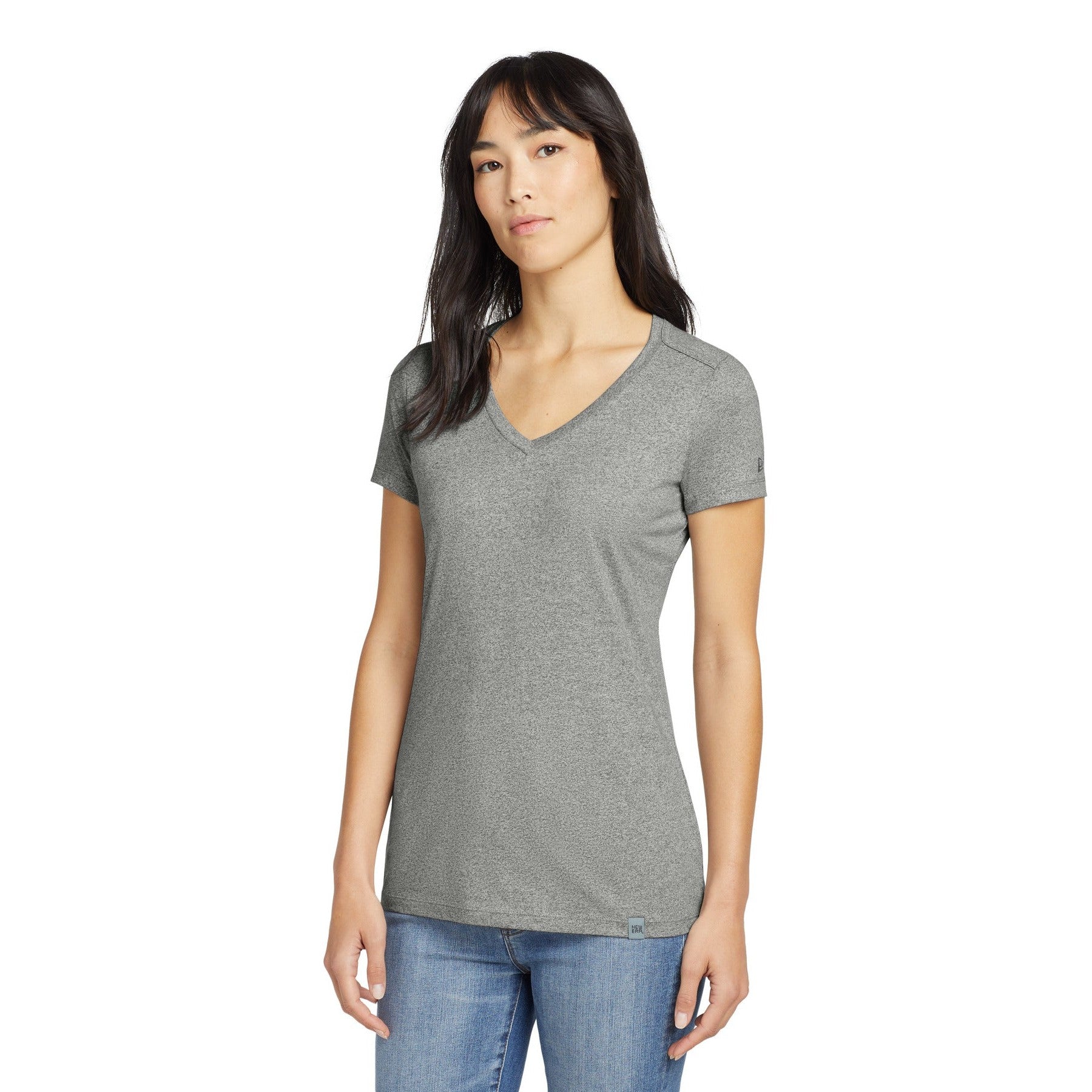 New Era-New Era ® Women's Heritage Blend V-Neck Tee. LNEA101-MedTech-5