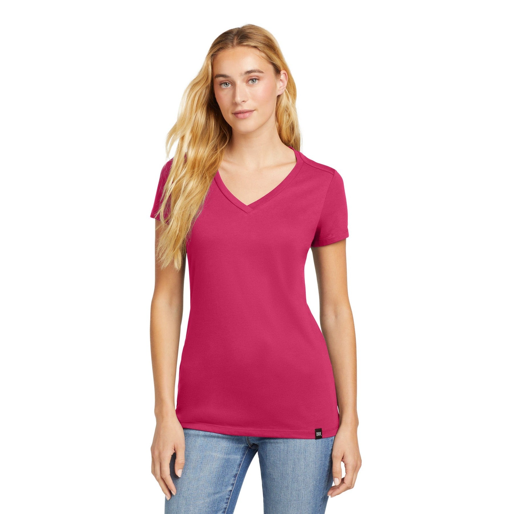 New Era-New Era ® Women's Heritage Blend V-Neck Tee. LNEA101-MedTech-3