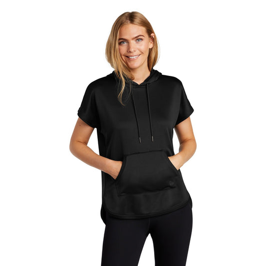 New Era-New Era ® Women's Performance Terry Short Sleeve Hoodie LNEA533-MedTech-1