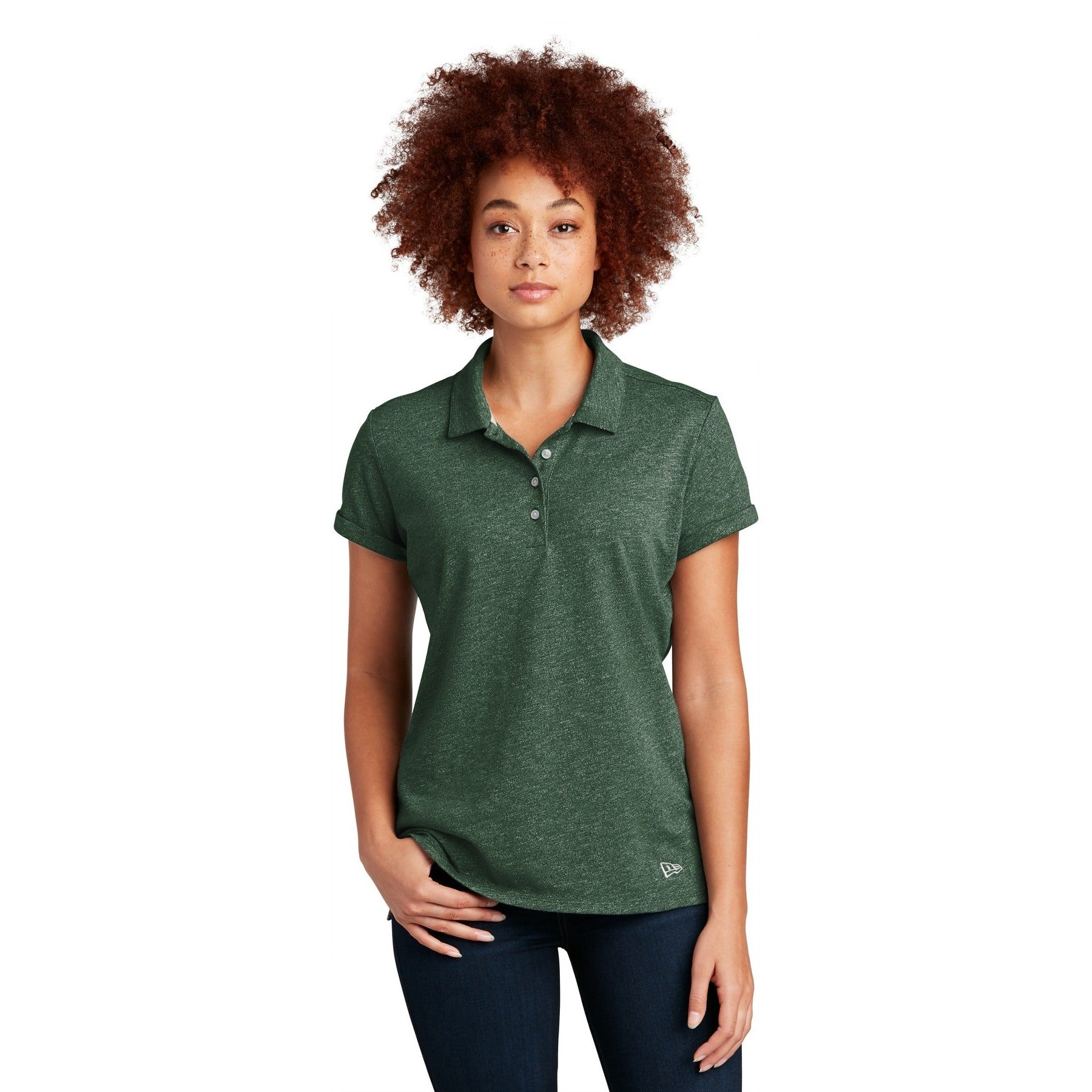 New Era-New Era ® Women's Slub Twist Polo LNEA301-MedTech-2