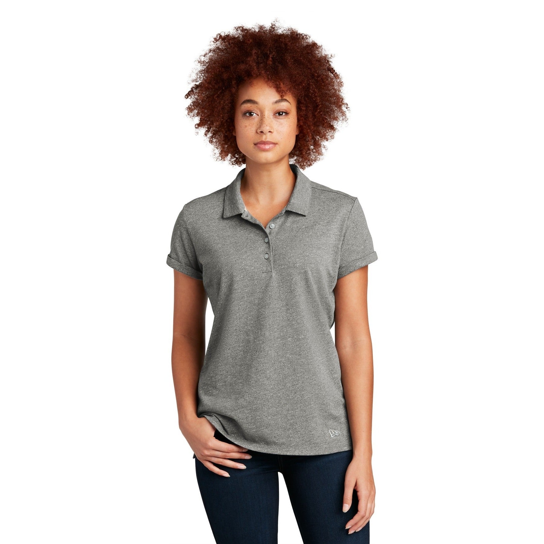 New Era-New Era ® Women's Slub Twist Polo LNEA301-MedTech-3
