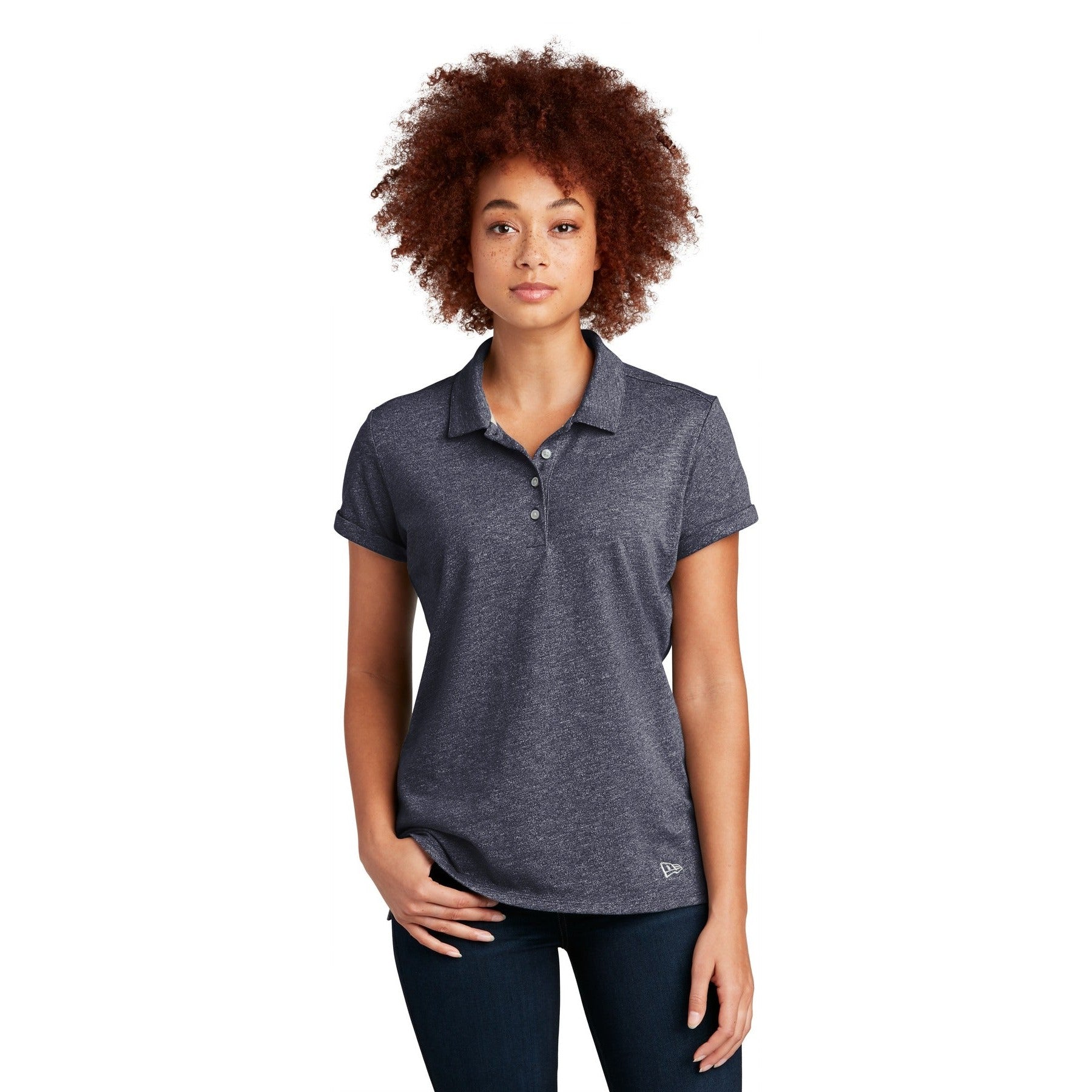 New Era-New Era ® Women's Slub Twist Polo LNEA301-MedTech-4
