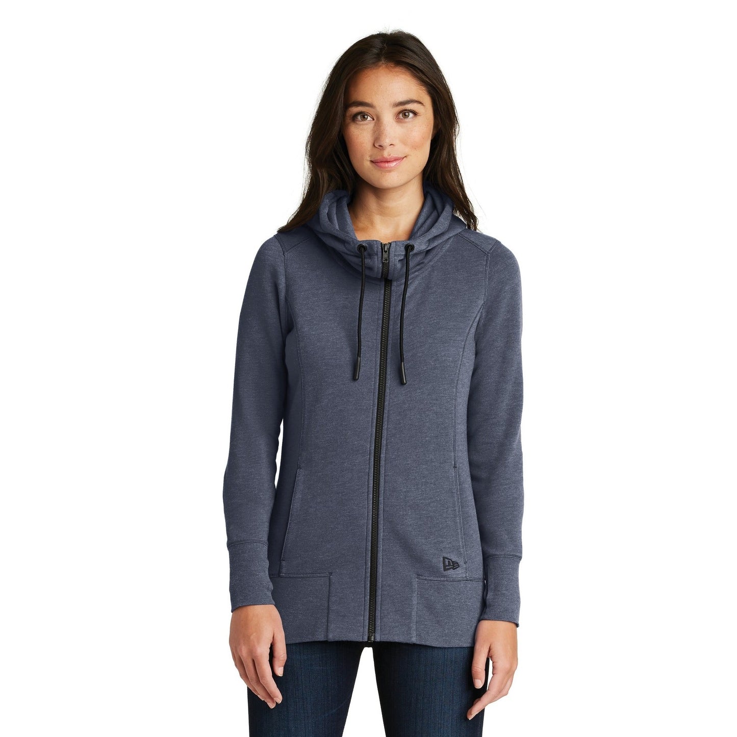 New Era-New Era ® Women's Tri-Blend Fleece Full-Zip Hoodie. LNEA511-MedTech-4