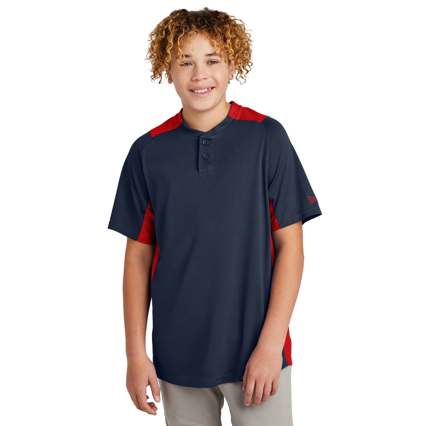 New Era-New Era ® Youth Diamond Era 2-Button Jersey. YNEA221-MedTech-6