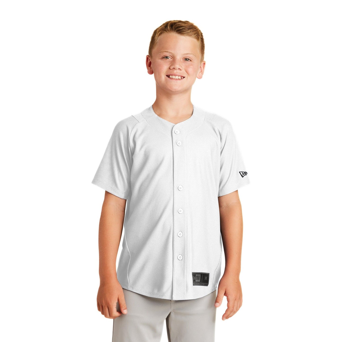 New Era-New Era ® Youth Diamond Era Full-Button Jersey. YNEA220-MedTech-8