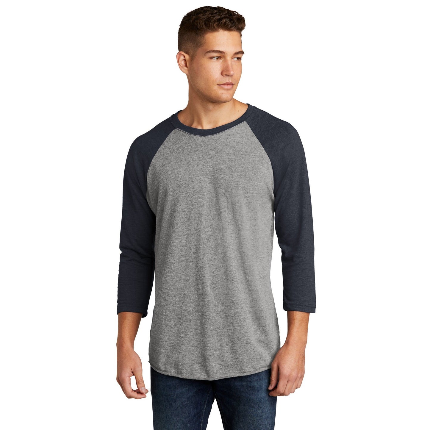 Next Level Apparel-Next Level Apparel® Unisex Tri-Blend 3/4-Sleeve Raglan Tee. NL6051-MedTech-6