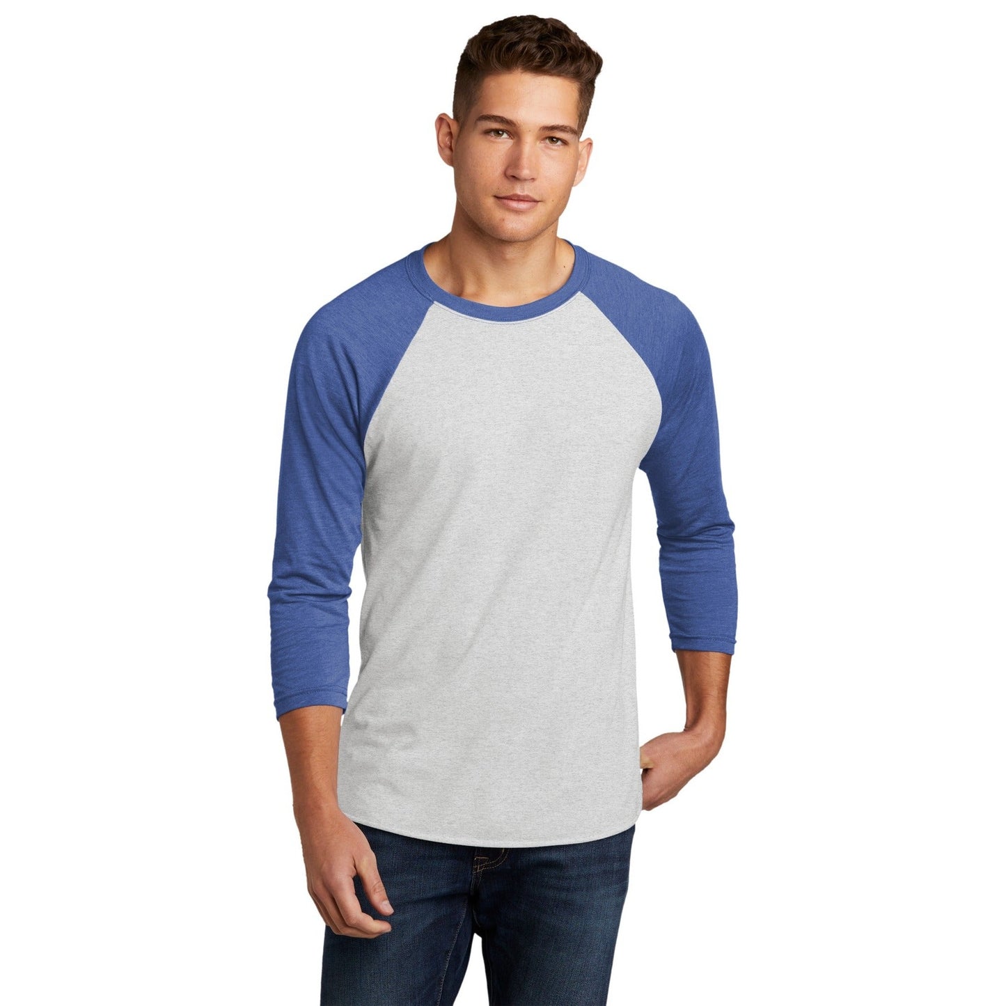 Next Level Apparel-Next Level Apparel® Unisex Tri-Blend 3/4-Sleeve Raglan Tee. NL6051-MedTech-10