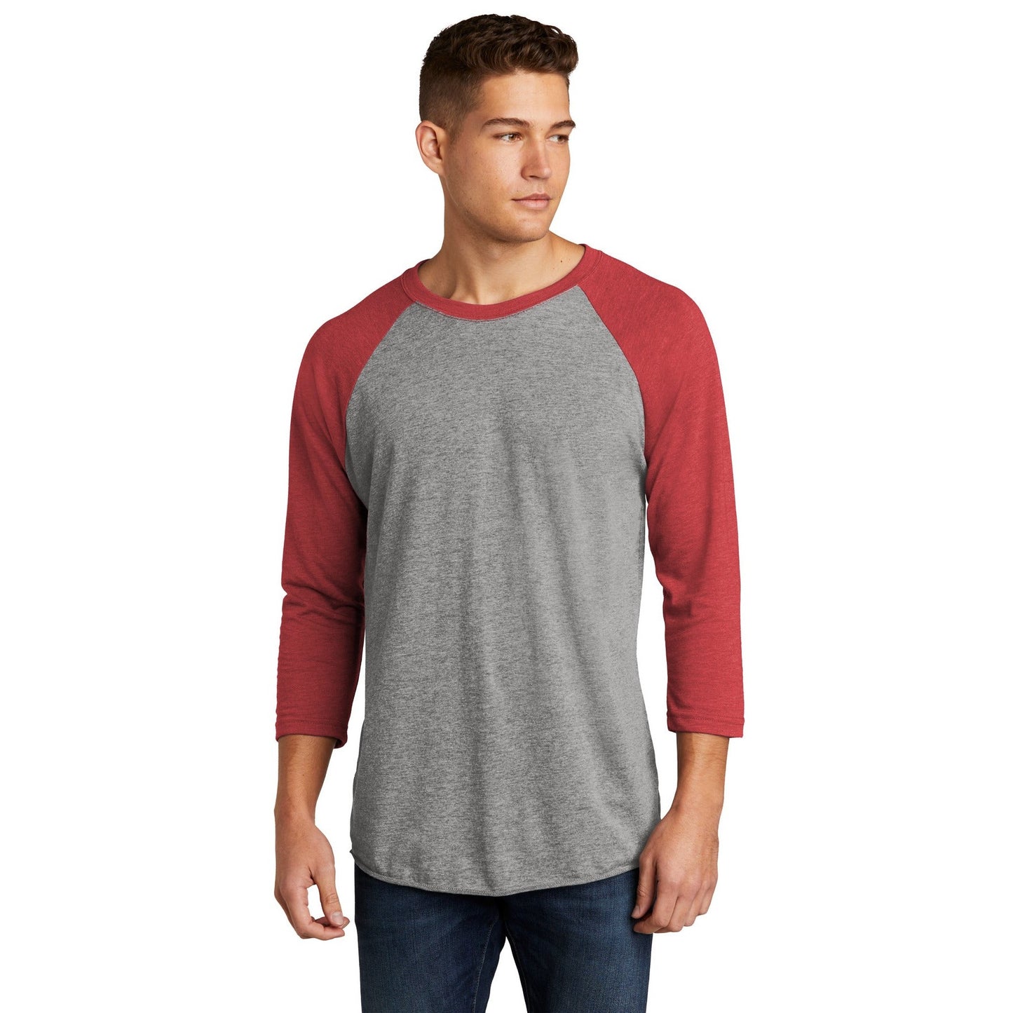 Next Level Apparel-Next Level Apparel® Unisex Tri-Blend 3/4-Sleeve Raglan Tee. NL6051-MedTech-9